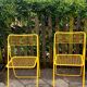 Pair of folding chairs Ted Net N.Gamelgaard 80s