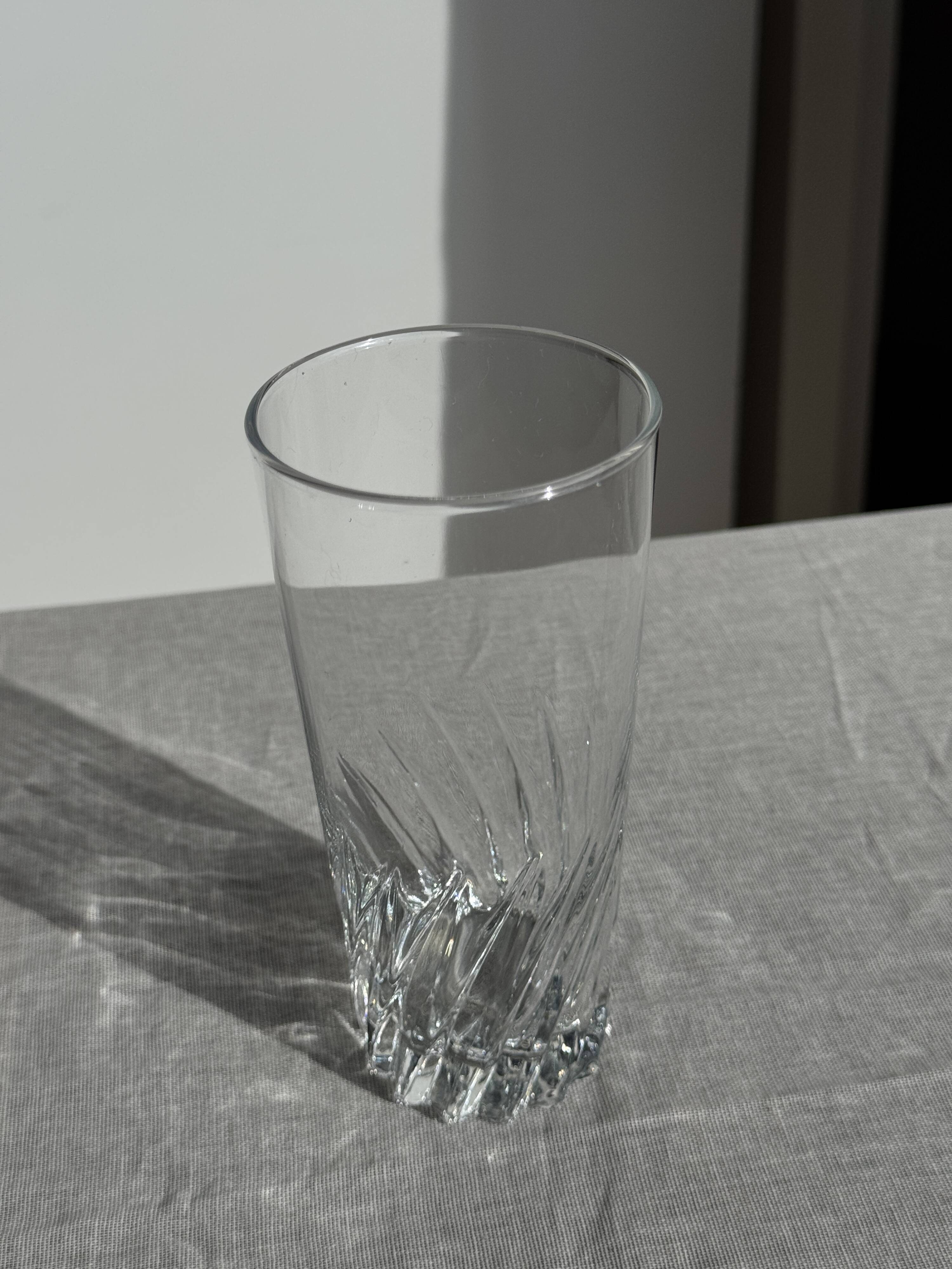 Set of 6 glass orangeade glasses H14.5 D7