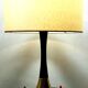 Lamp 60s dark and gilded wood