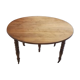 Former Round Table Louis Philippe Poirier solid wood and 2 extensions