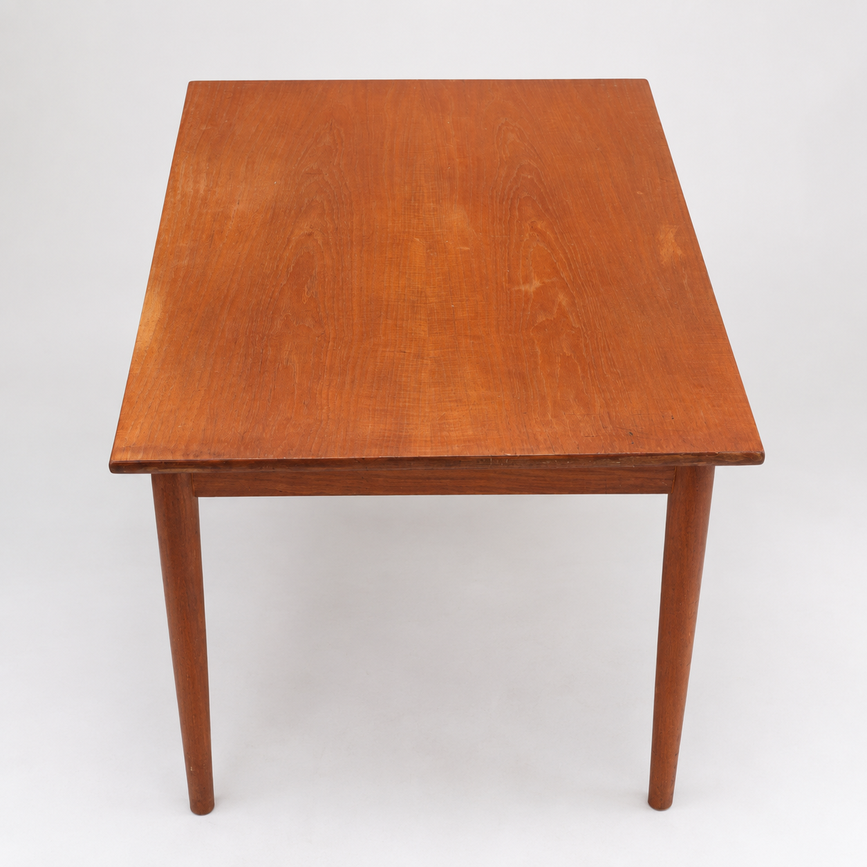 Authentic vintage teak extendable dining table from the 1960s