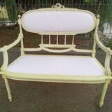 Bench and 2 Louis XVI style chairs