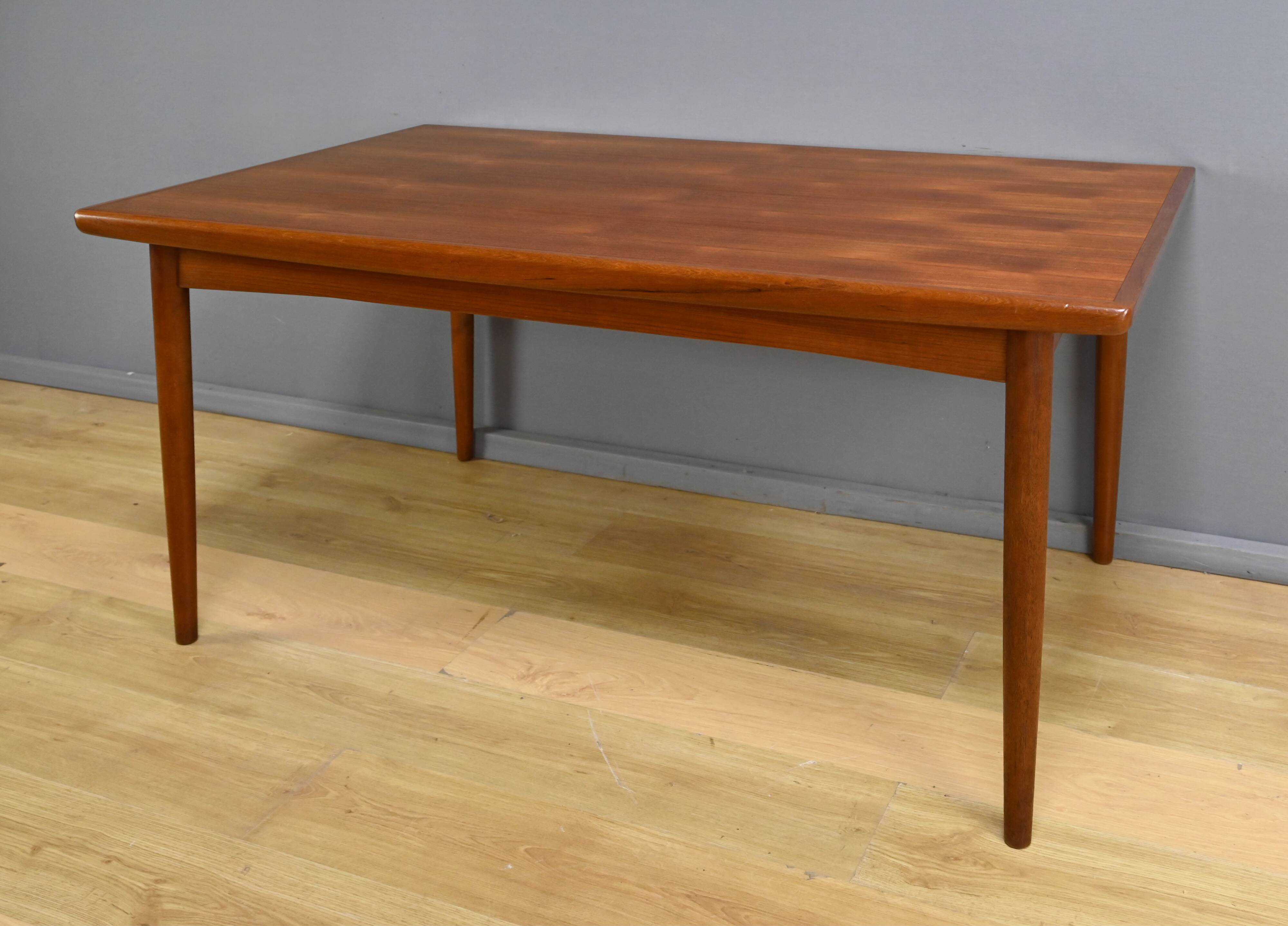 Extendable Teak Table, Dyrlund, Denmark – 1960s