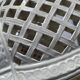 Reticulated pot cover in Italian porcelain