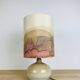 Vintage stoneware ball lamp, ceramic from the 70s
