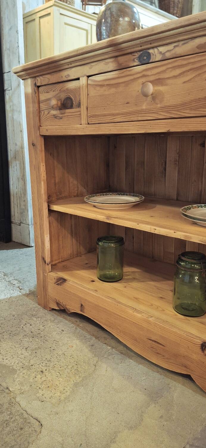 Open buffet in fir wood