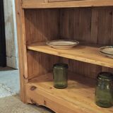 Open buffet in fir wood