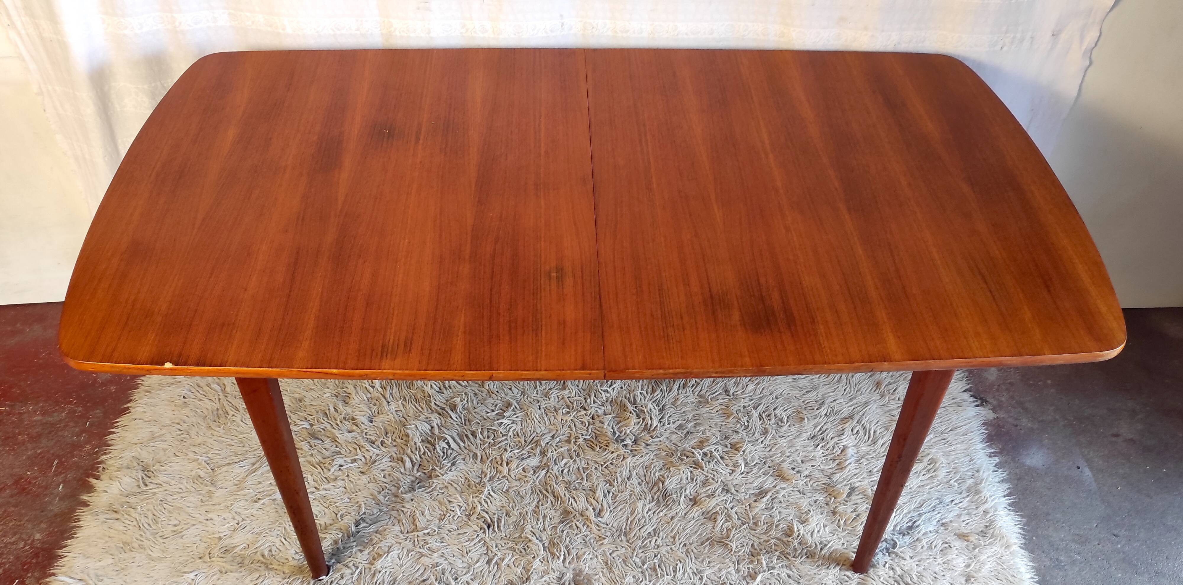 XXL Scandinavian teak style dining tables – 60s/70s