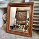 Moulded wooden mirror 52 x 45 cm