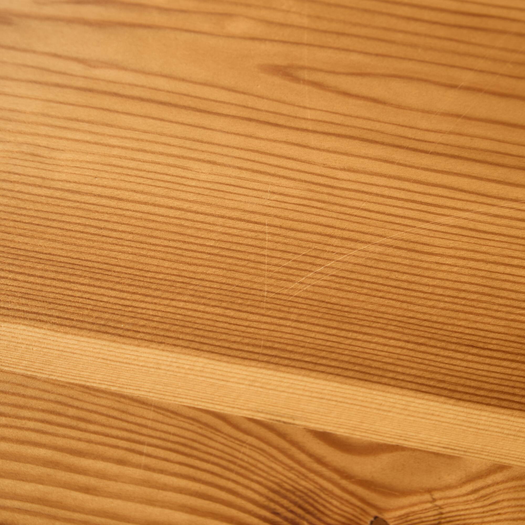 Long Canadian Pine Table with Black Legs