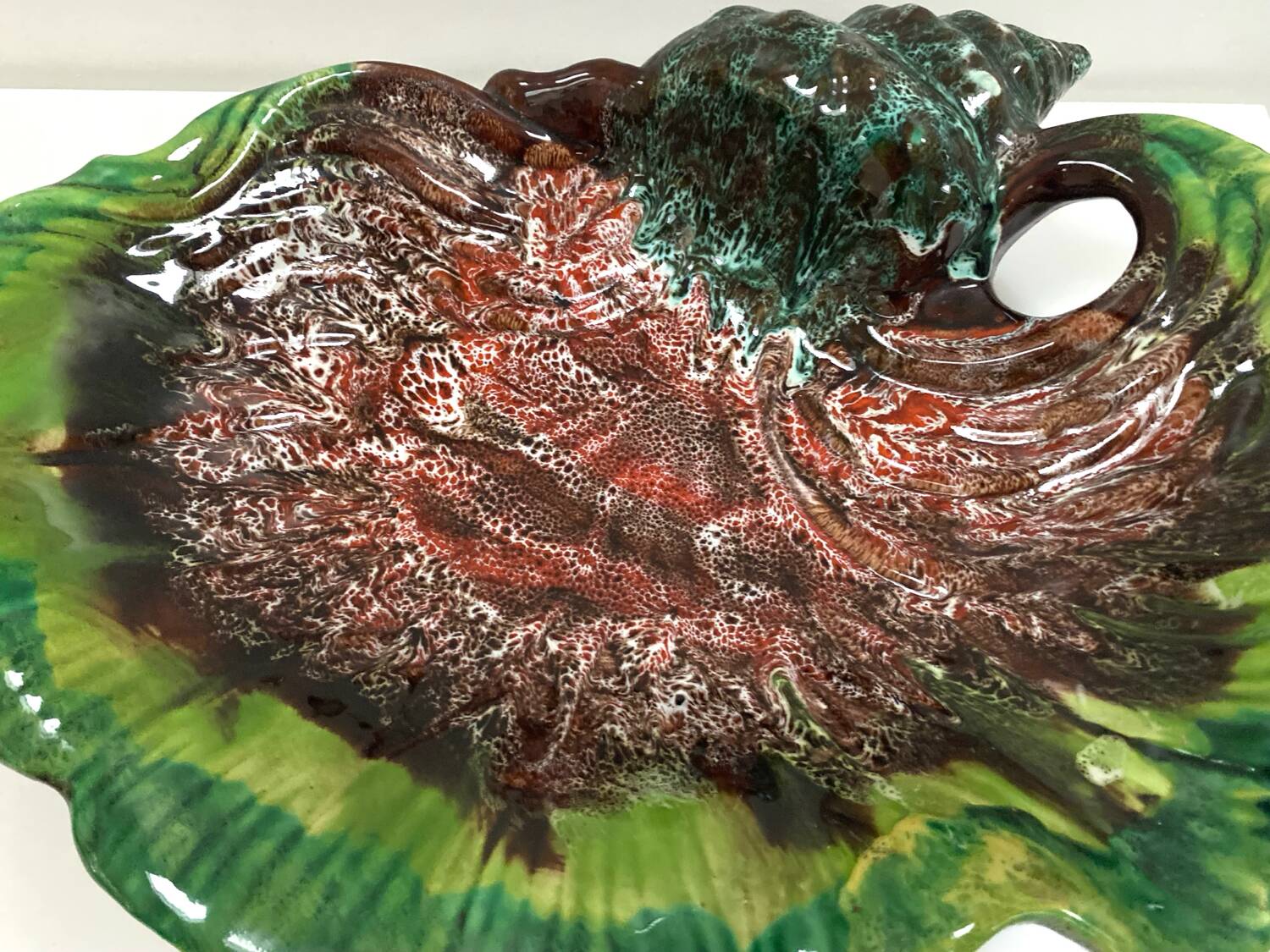 Large vintage shell dish Vallauris - 1970s