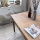 Farm table with tapered legs, cherry wood, 150 cm