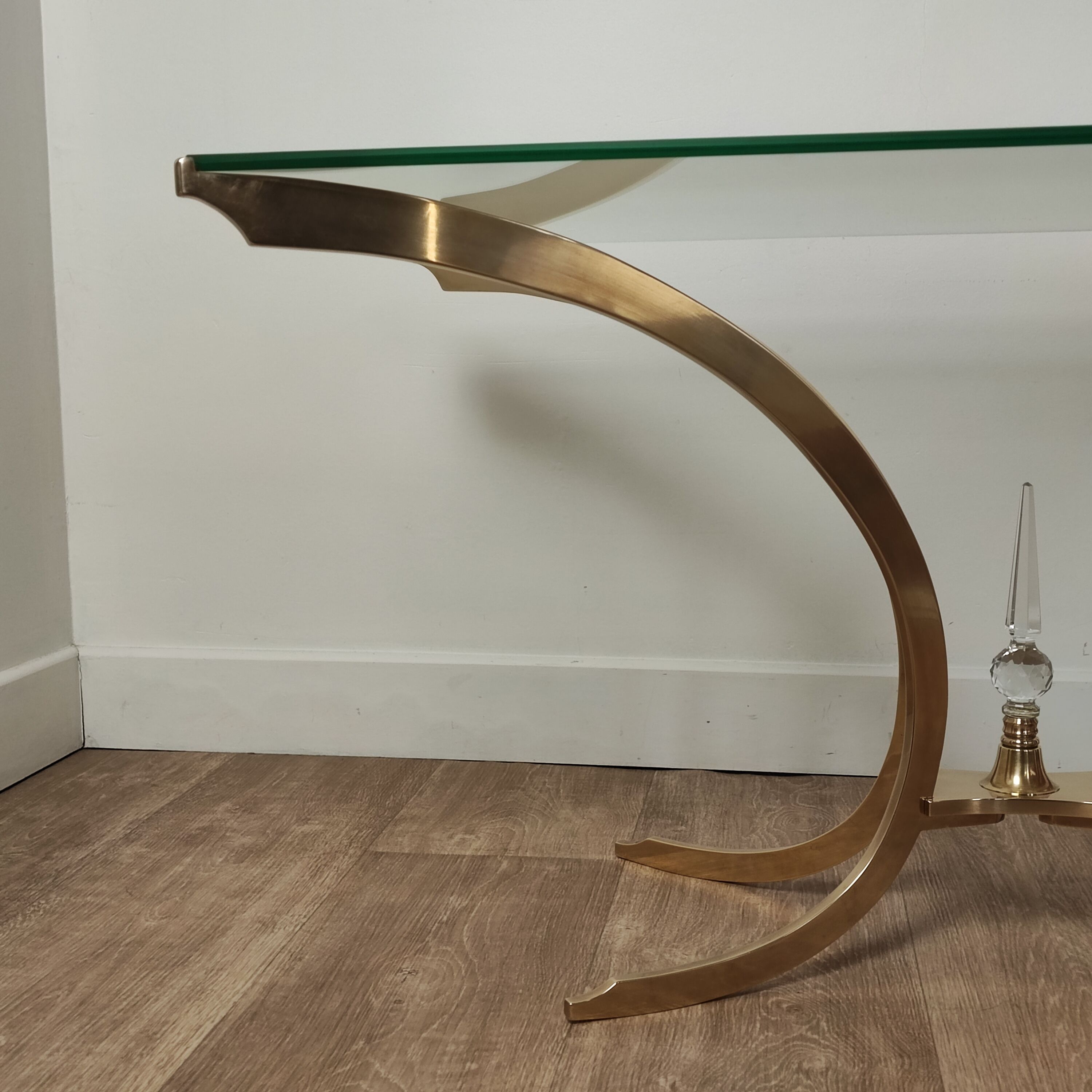 Table basse italienne en laiton