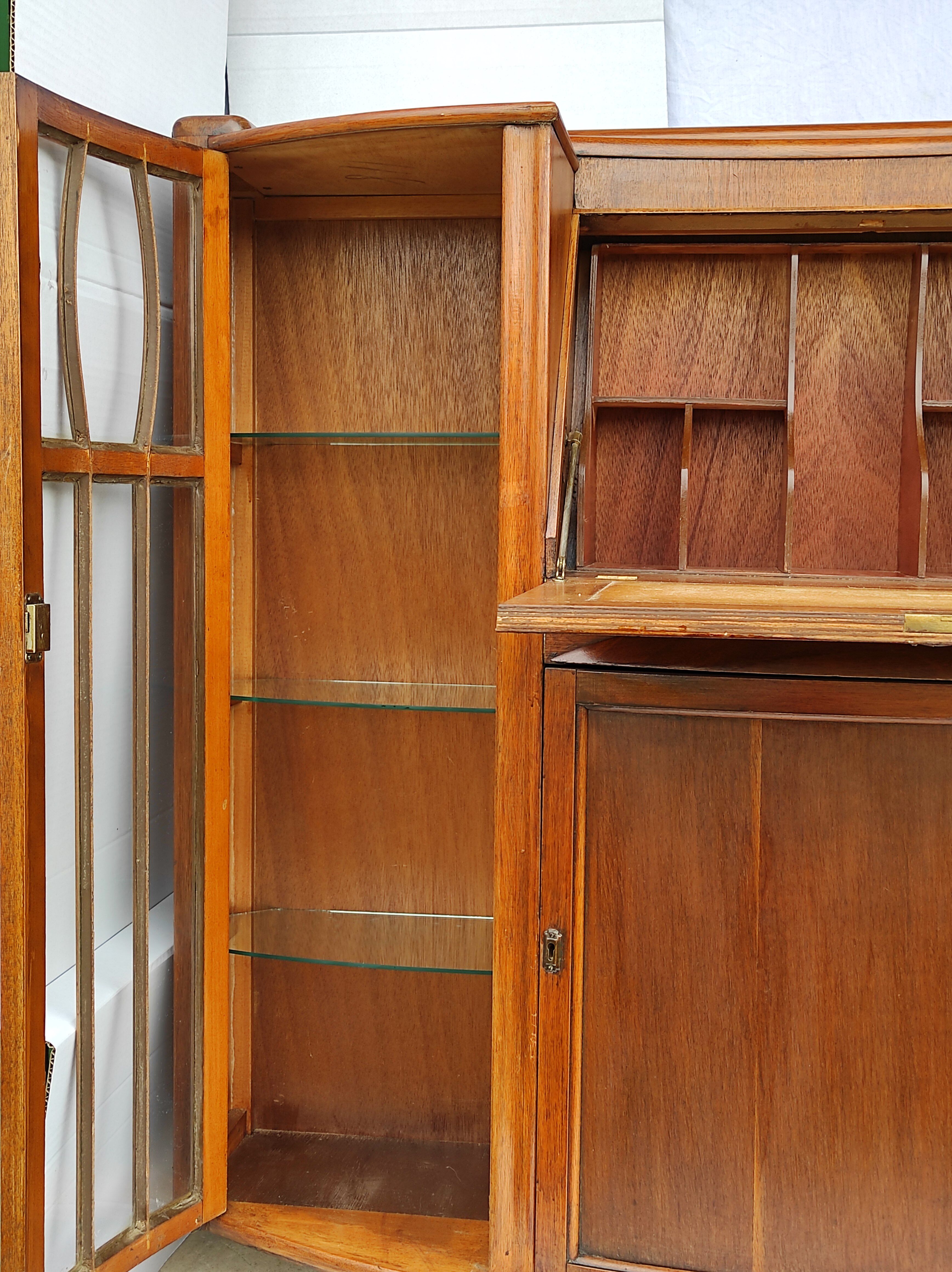 English furniture showcase and secretary art deco