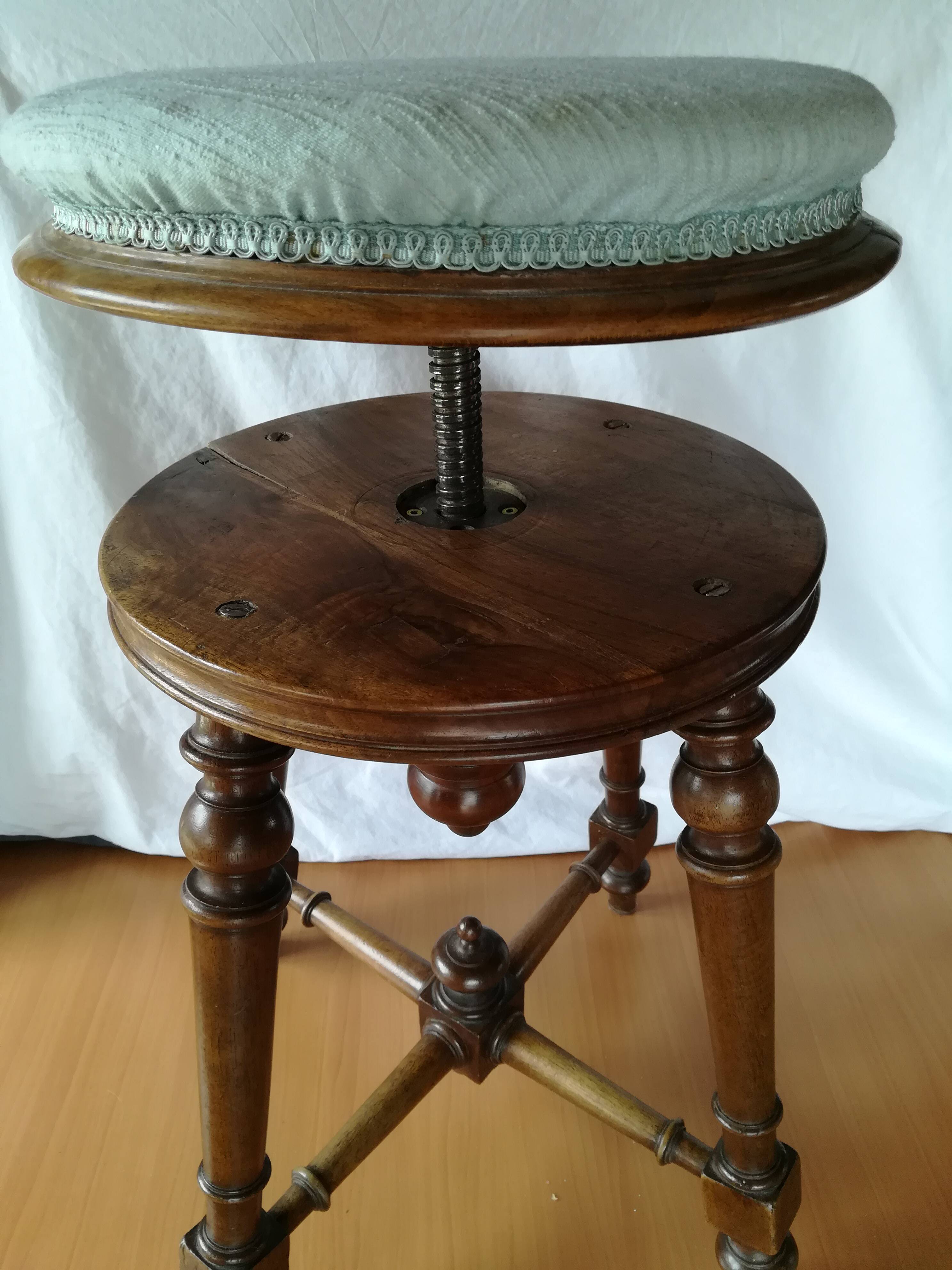 Vintage piano stool