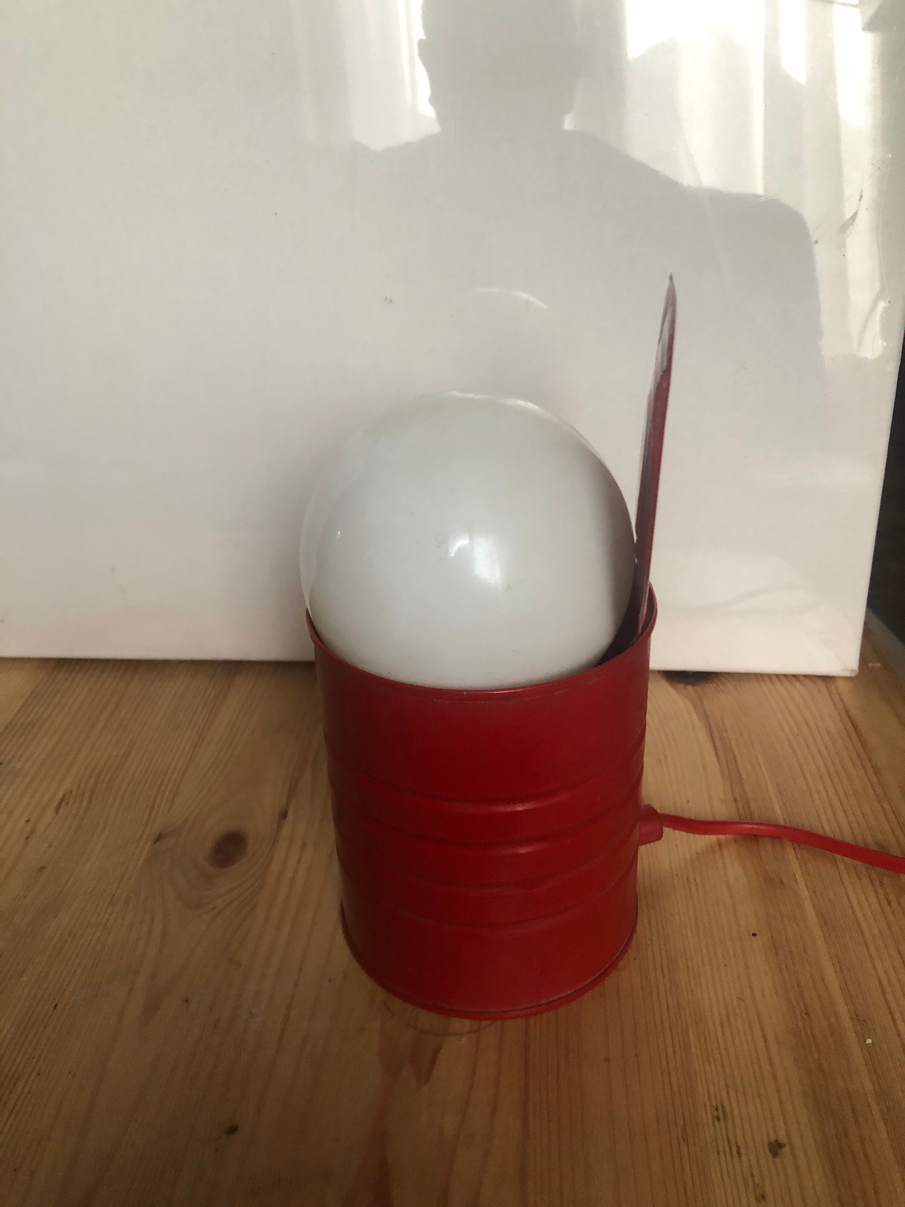 Vintage canned lamp