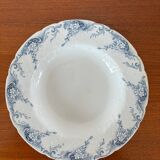 set of 4 soup plates in Lunéville Iron Earth, "Angèle" model, 19th century
