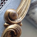 Rocaille mirror in gilded carved wood