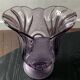 Art Deco vase Brockwitz-Germany in violet glass, signed.