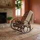Vintage bamboo rocking chair, design, Italy, 1970s