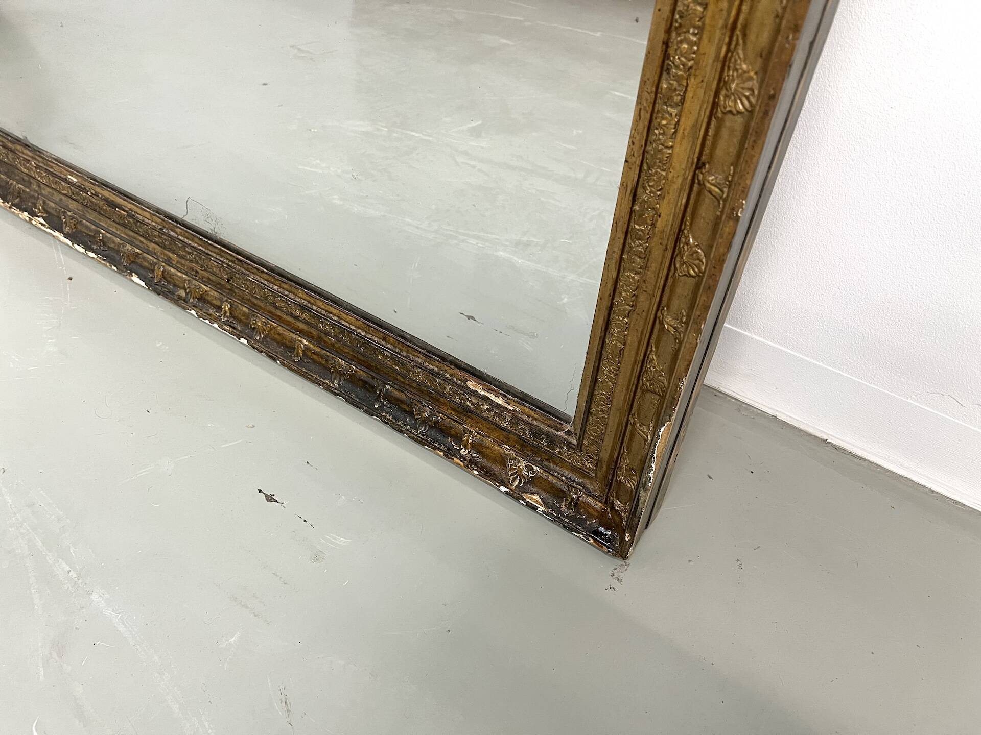 Miroir ancien doré, vers 1900
