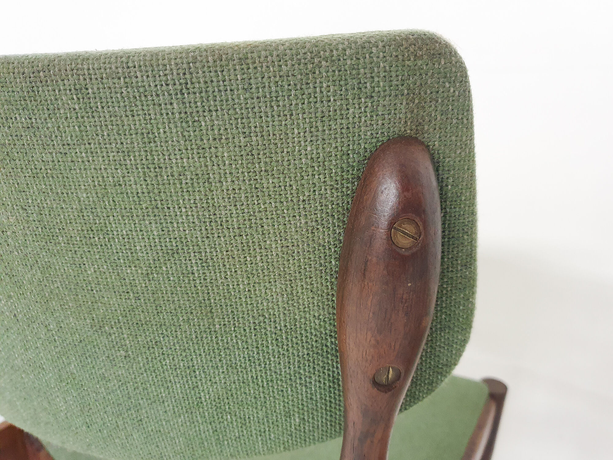 Set of four rosewood awa dining chairs, the netherlands 1960's