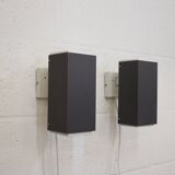 Pair of grey and white wall sconces by Preben Dahl for H. F. Belysning, 1960s