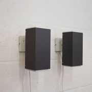 Pair of grey and white wall sconces by Preben Dahl for H. F. Belysning, 1960s