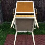 Armchair Ardus in lacquered metal.