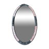 Miroir art déco rose ovale 80x47cm