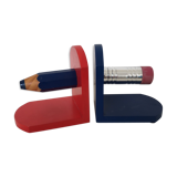 Pencil-shaped bookend