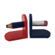 Pencil-shaped bookend