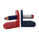 Pencil-shaped bookend