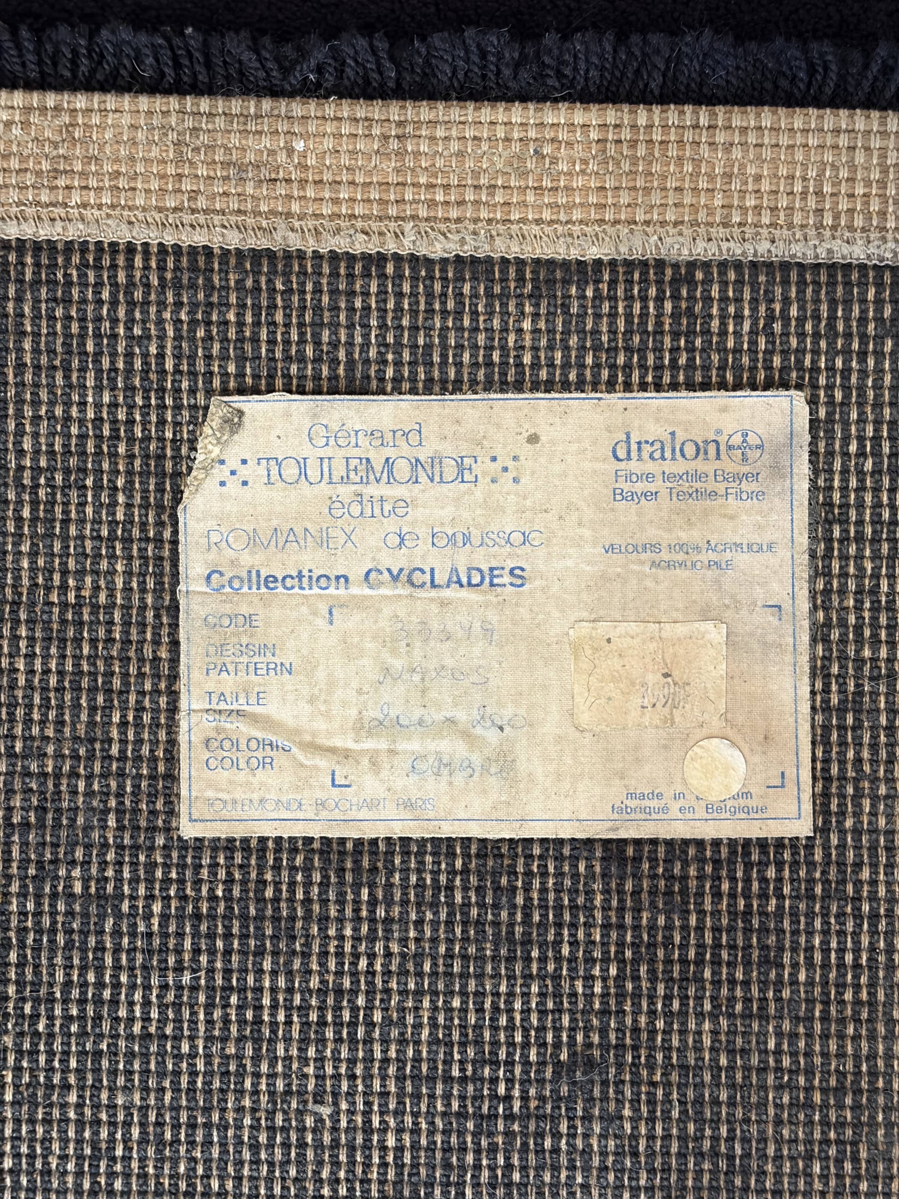 Toulemonde carpet, Romanex from Boussac, 1980