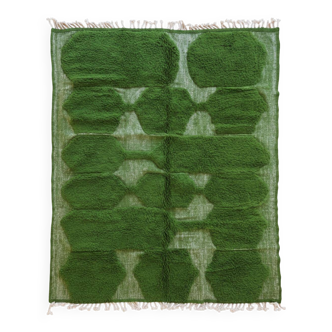Contemporary Green Carpet from Morocco - 294 x 243 cm