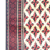 Tapis de salon en laine orientale tissée à la main - 109x211cm