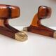 Duo of vintage grosfillex coat hooks model versailles amber plexi