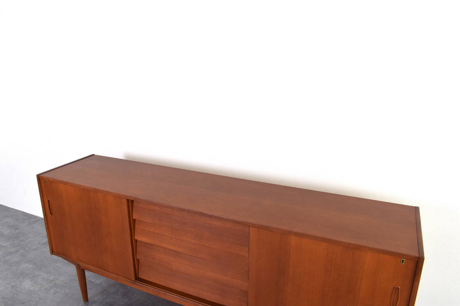 Mid-Century Teak Scandinavian Sideboard by Nils Jonsson for P.S. Heggen