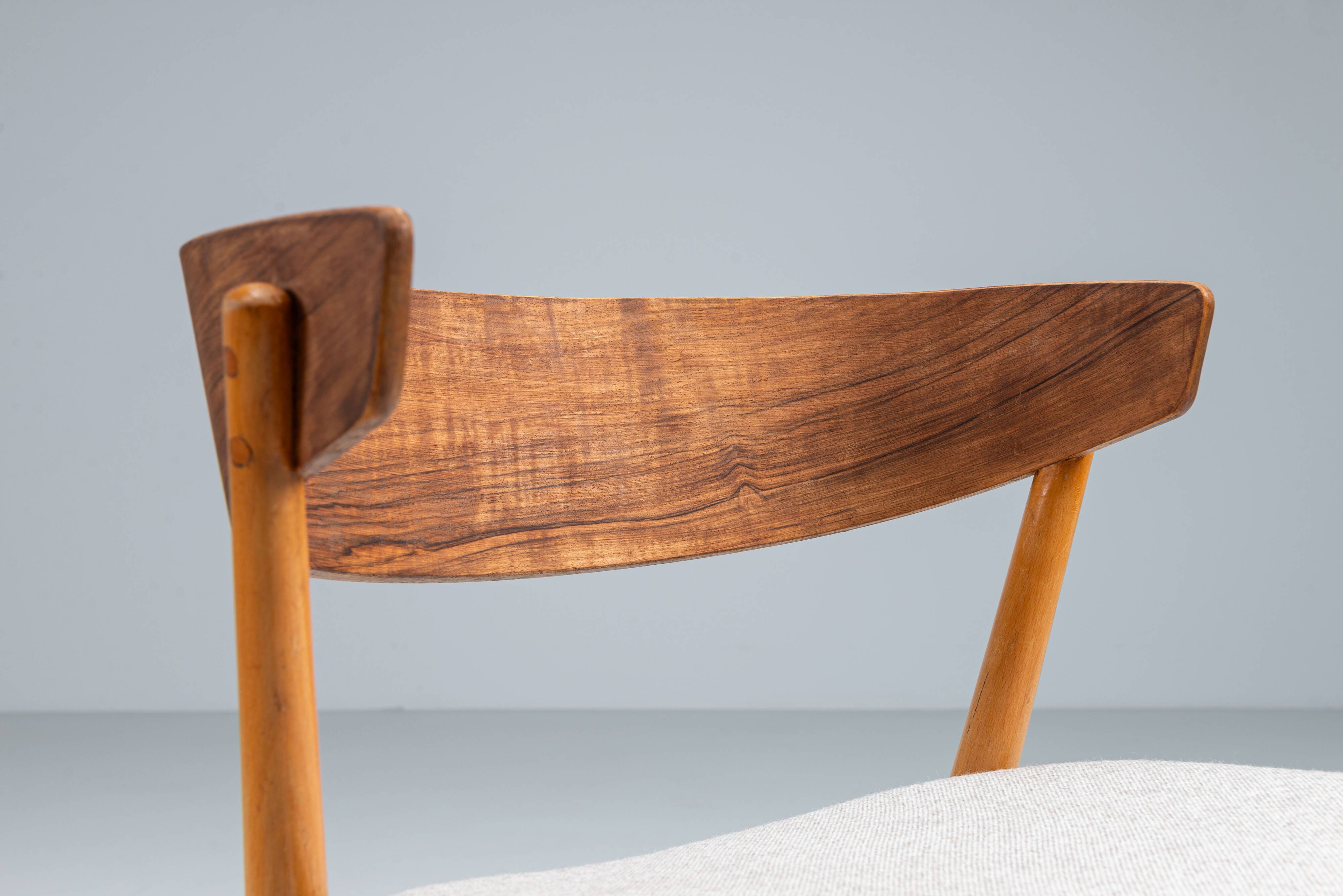 Set of four Helge Sibast No. 7 dining chairs