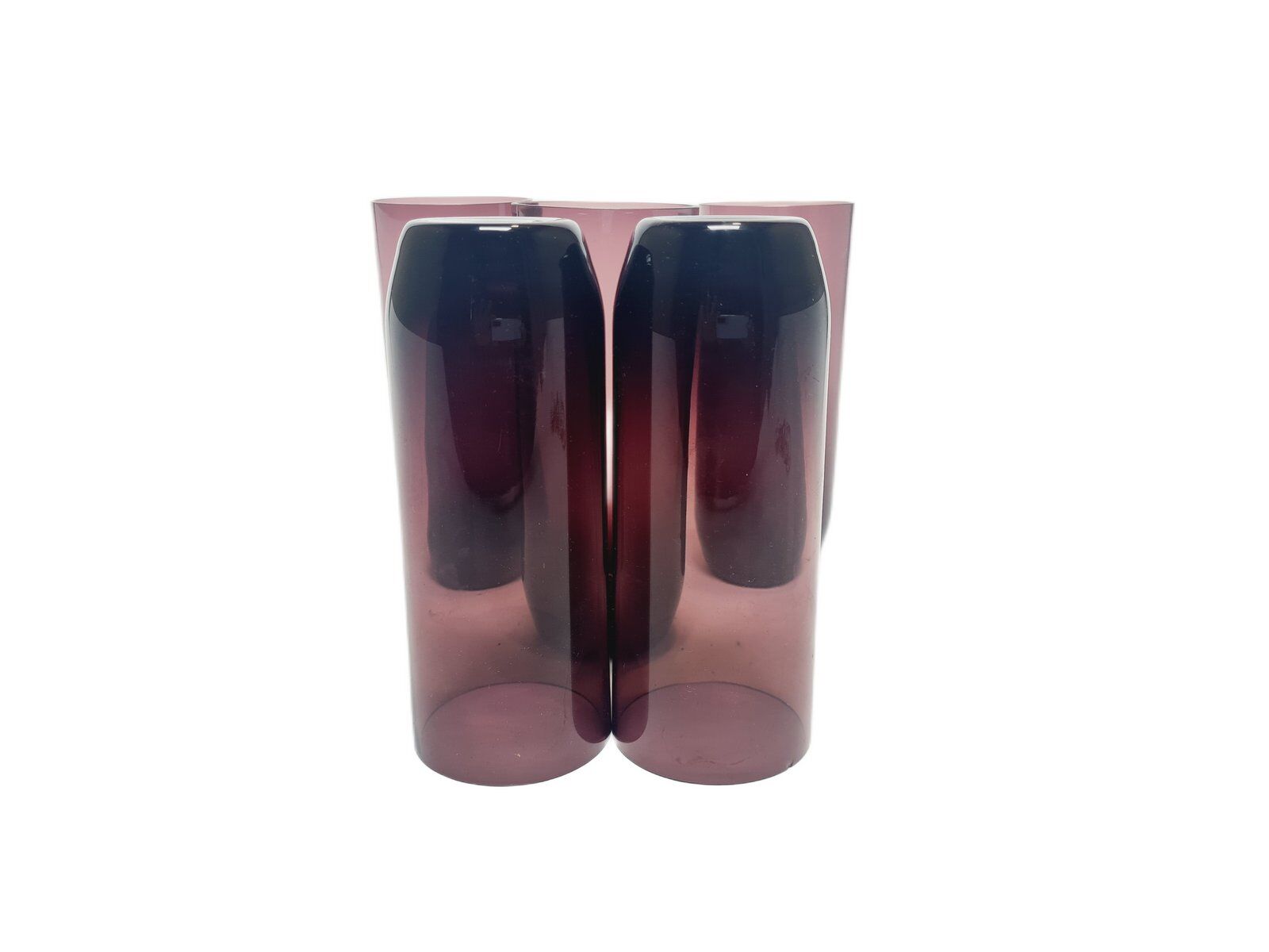 Postmodern cocktail glasses for Krosno Glassworks, Poland, 1970s, set of 5