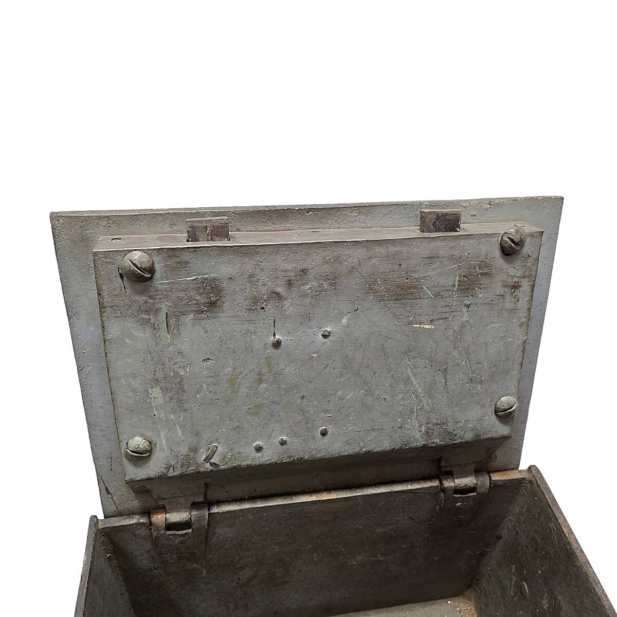 Antique English Cast Iron Safe, mid 1800s