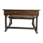 School desk for children with lockers
