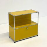 USM Haller cabinet in yellow