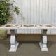 Italian marble dining table - 1970s craftsmanship