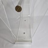 Transparent magazine holder "Omega" by David Lange, 70s