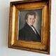 Portrait ancien au pastel d'un gentleman, vers 1830