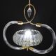 Amazing Art Decò Clear Murano Glass Chandelier by Seguso, 1940s