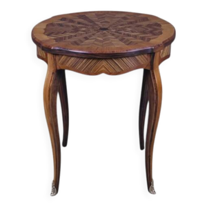 Guéridon en marqueterie,