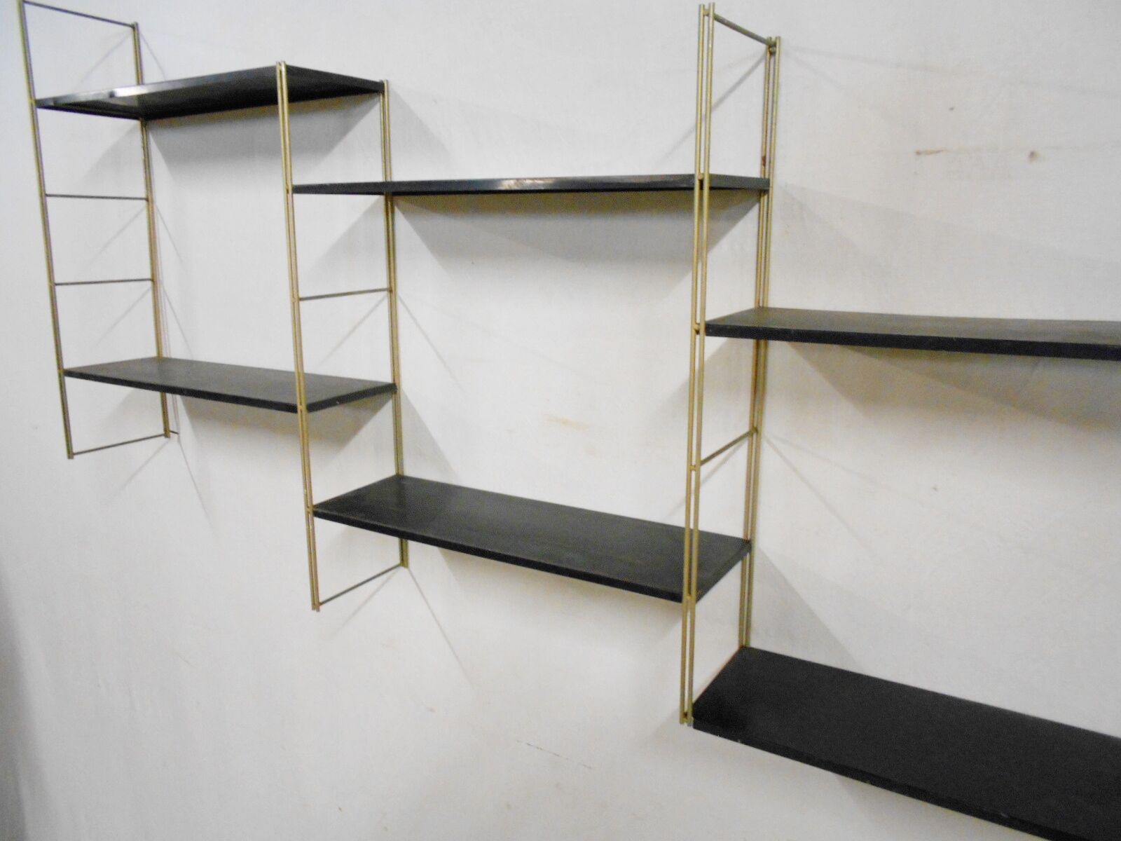 Vintage metal shelves