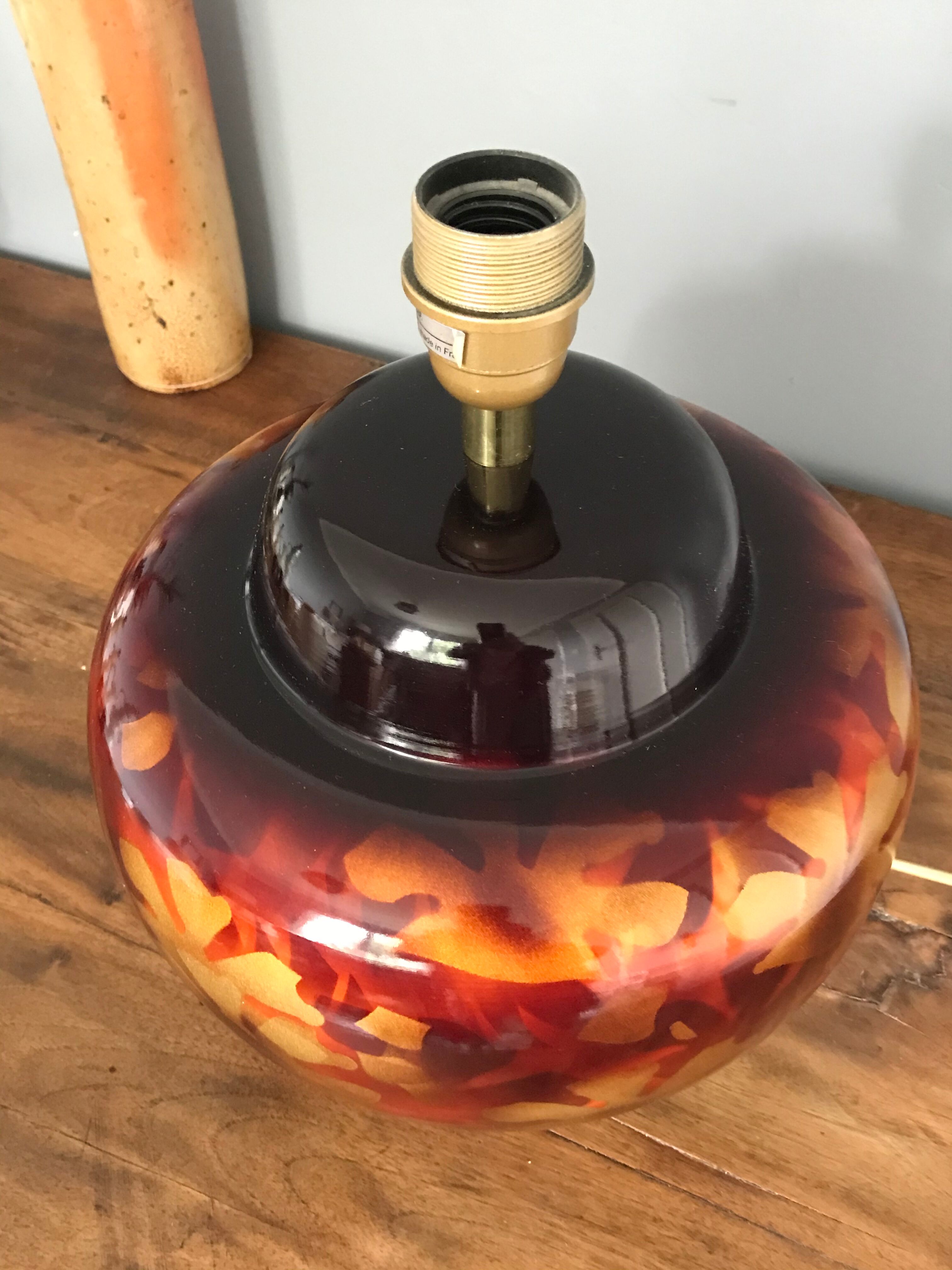 Vintage ceramic lamp by L. Drimmer